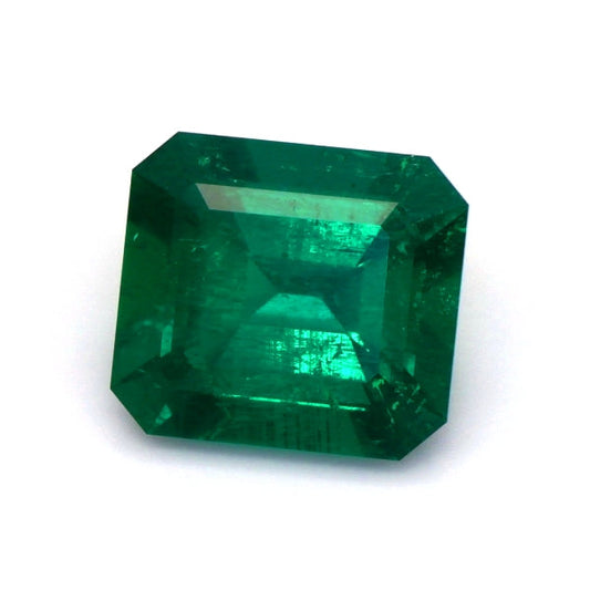 Colombian Emerald Spotlight: 5+ Carat Emerald Cut Emerald