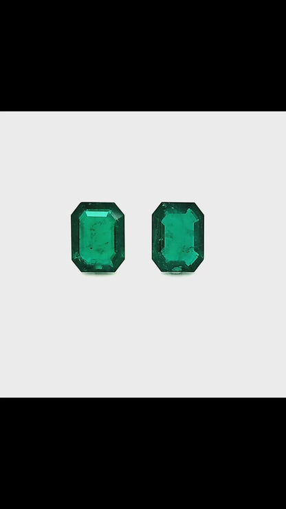 12.55 Ct.Tw. Emerald Pair from Colombia