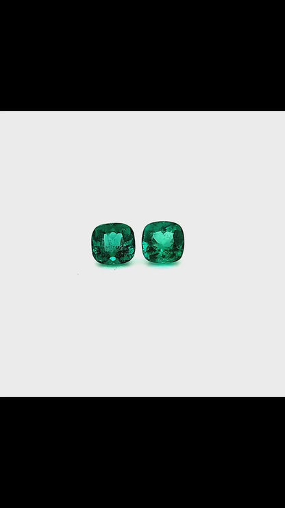 6.77 Ct.Tw. Emerald Pair from Colombia